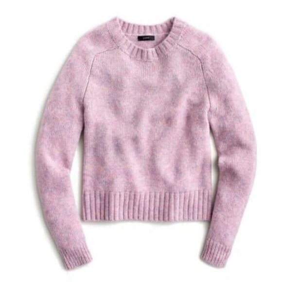 J. Crew Crewneck Alpaca Blend Sweater in Wisterial Multi Heather Size Small - Picture 1 of 5
